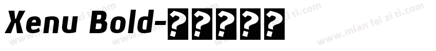 Xenu Bold字体转换